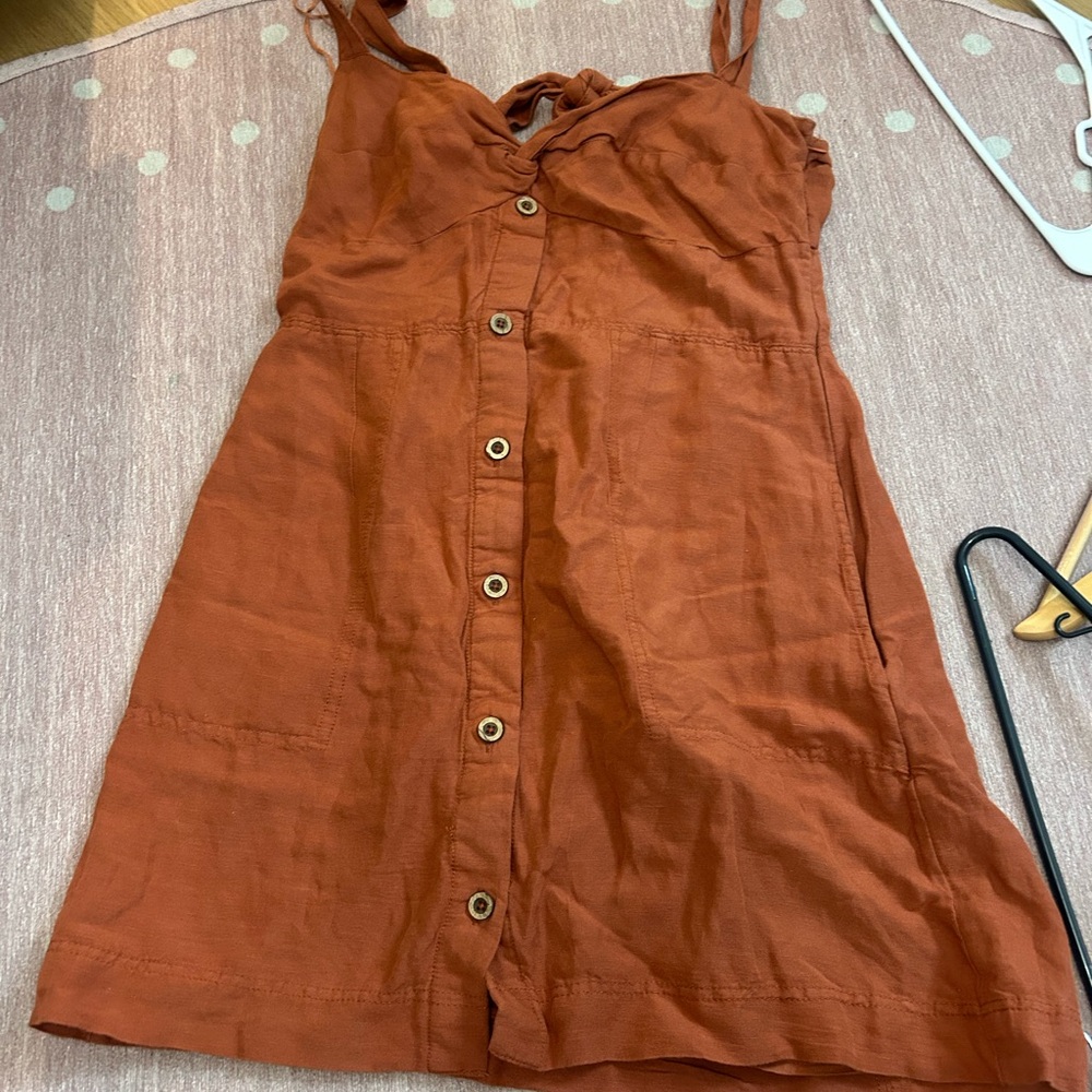 Burnt Orange size L anthropology dress